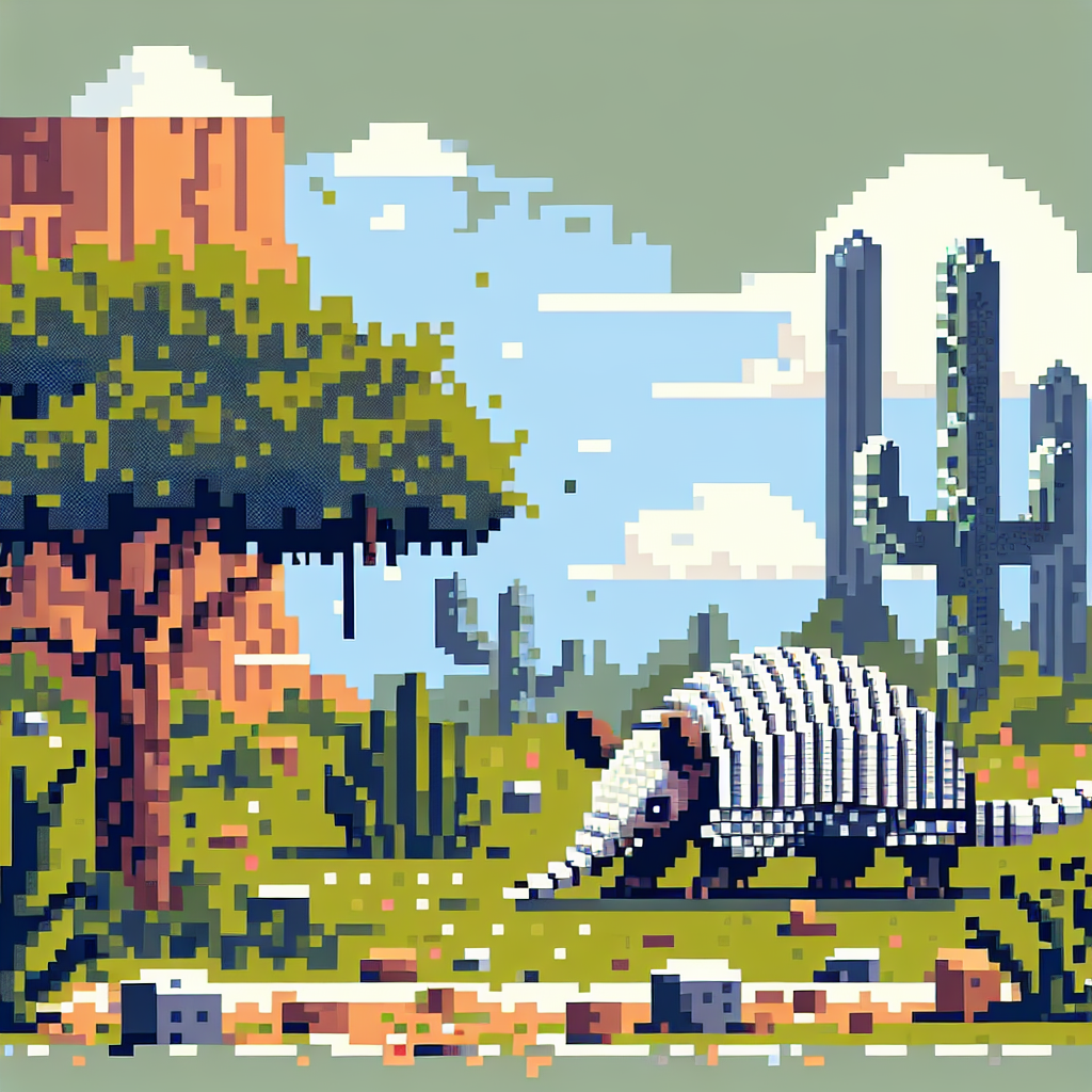 Discovering the Unique Armadillo in Minecraft's Blocky World